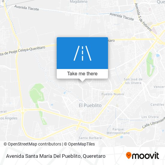 Avenida Santa María Del Pueblito map