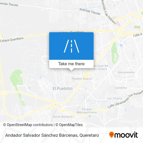 Andador Salvador Sánchez Bárcenas map