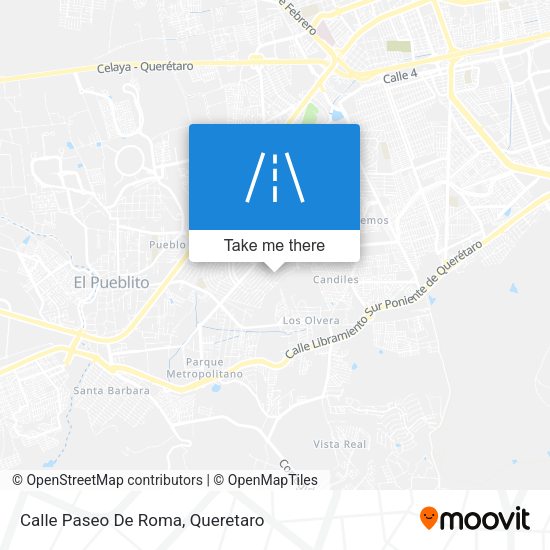 Calle Paseo De Roma map