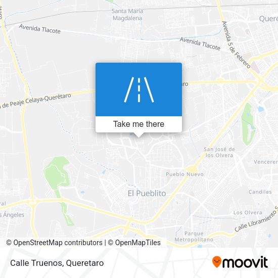 Mapa de Calle Truenos