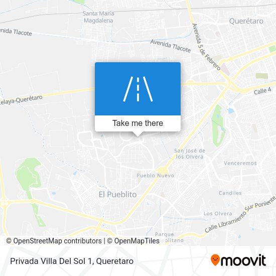 Mapa de Privada Villa Del Sol 1