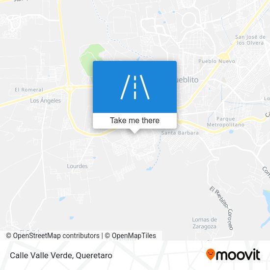Mapa de Calle Valle Verde