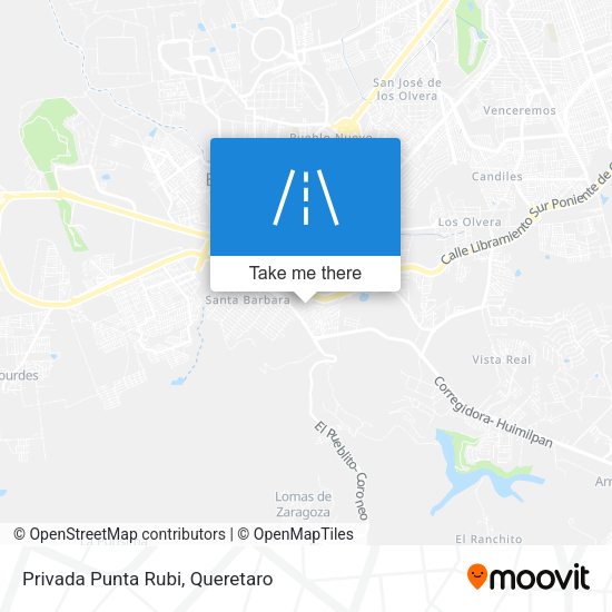 Mapa de Privada Punta Rubi