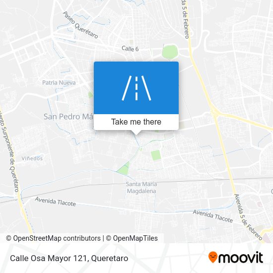 Calle Osa Mayor 121 map