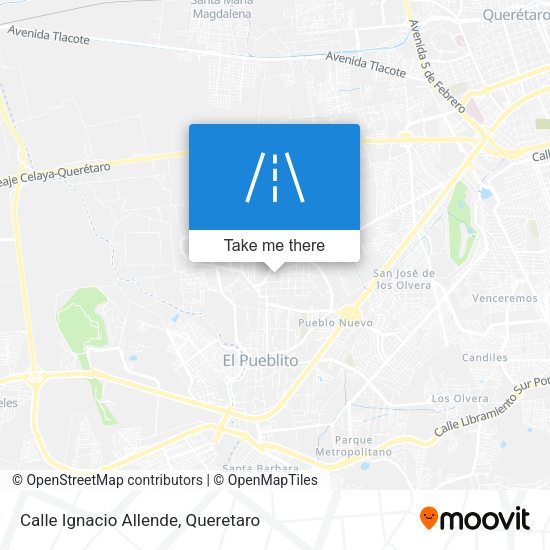 Mapa de Calle Ignacio Allende