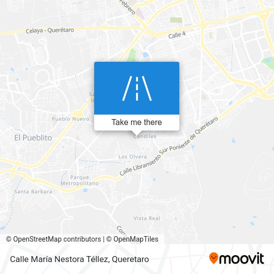 Mapa de Calle María Nestora Téllez