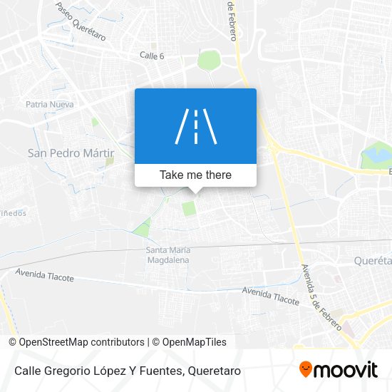 Mapa de Calle Gregorio López Y Fuentes