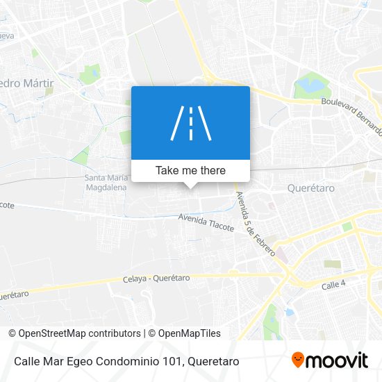 Mapa de Calle Mar Egeo Condominio 101