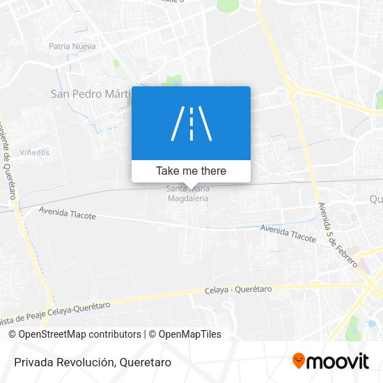 Privada Revolución map