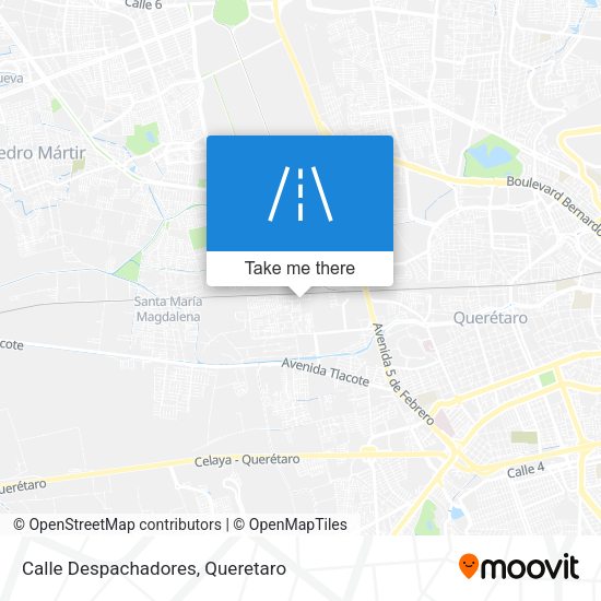 Calle Despachadores map