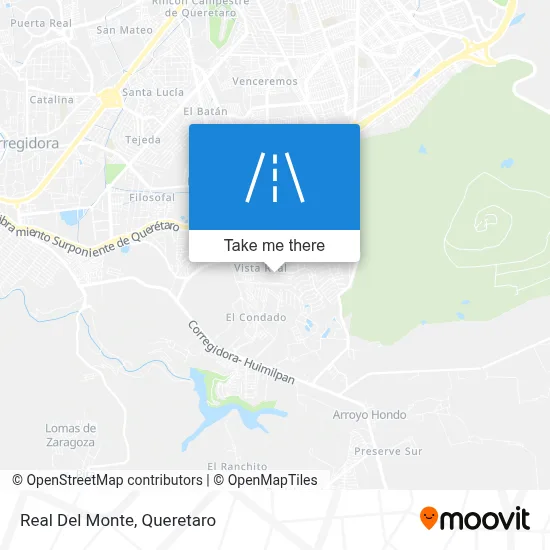 Real Del Monte map