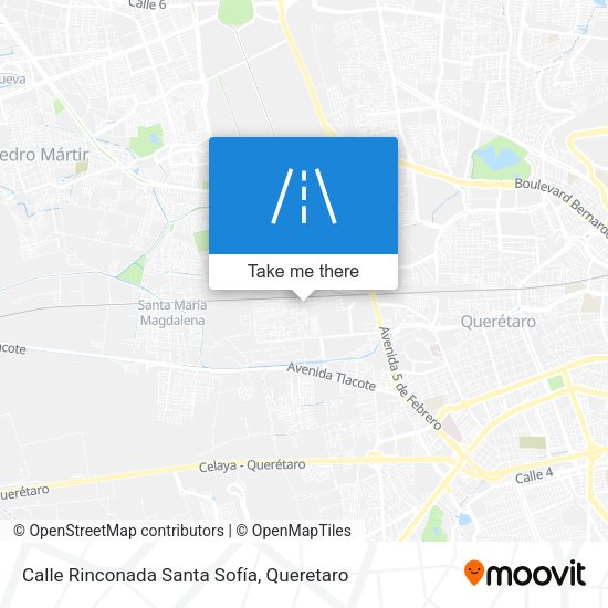 Mapa de Calle Rinconada Santa Sofía