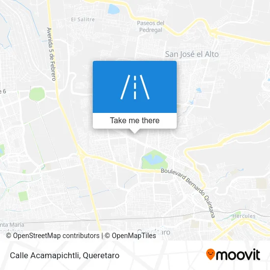 Calle Acamapichtli map