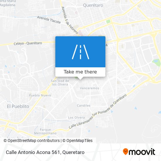 Calle Antonio Acona 561 map