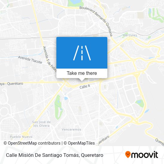 Calle Misión De Santiago Tomás map