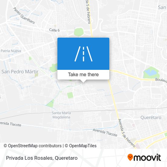 Privada Los Rosales map