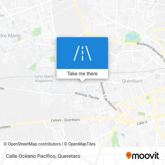 Calle Océano Pacífico map