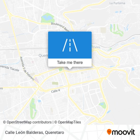 Calle León Balderas map