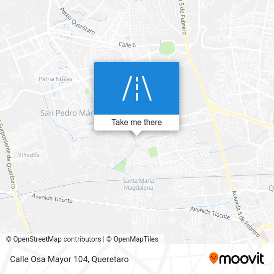 Mapa de Calle Osa Mayor 104