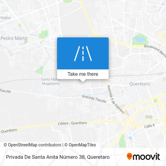 Mapa de Privada De Santa Anita Número 38