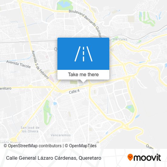 Calle General Lázaro Cárdenas map