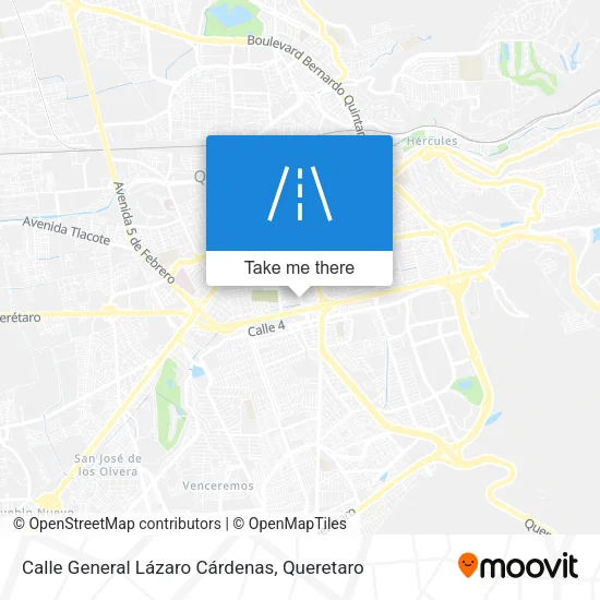 Mapa de Calle General Lázaro Cárdenas