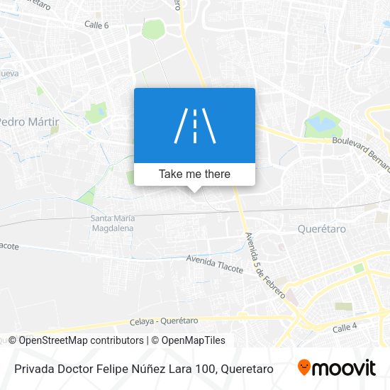 Privada Doctor Felipe Núñez Lara 100 map