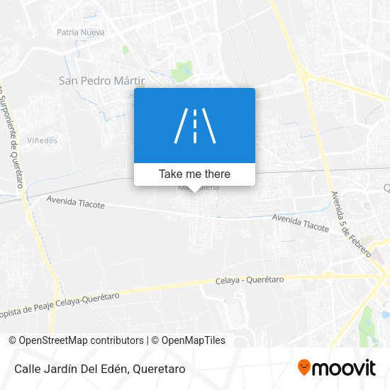 Mapa de Calle Jardín Del Edén