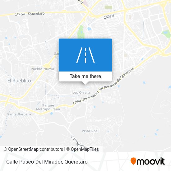 Mapa de Calle Paseo Del Mirador