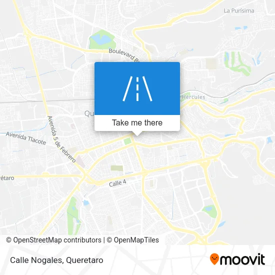Calle Nogales map