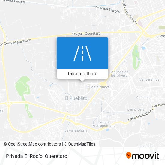 Privada El Rocío map