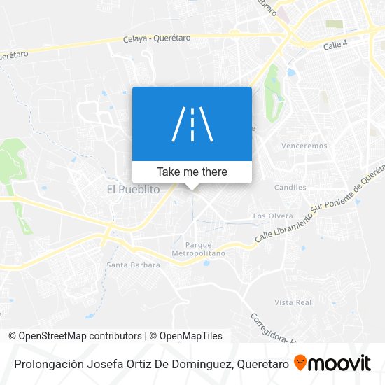 Mapa de Prolongación Josefa Ortiz De Domínguez