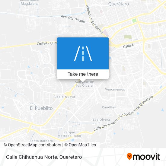 Calle Chihuahua Norte map