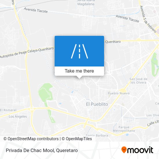 Mapa de Privada De Chac Mool