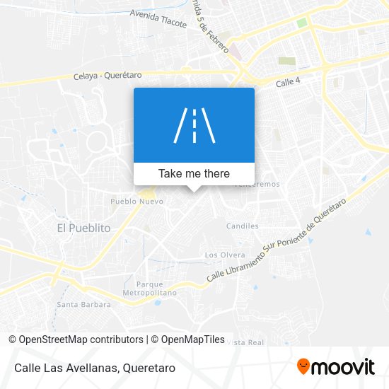 Calle Las Avellanas map