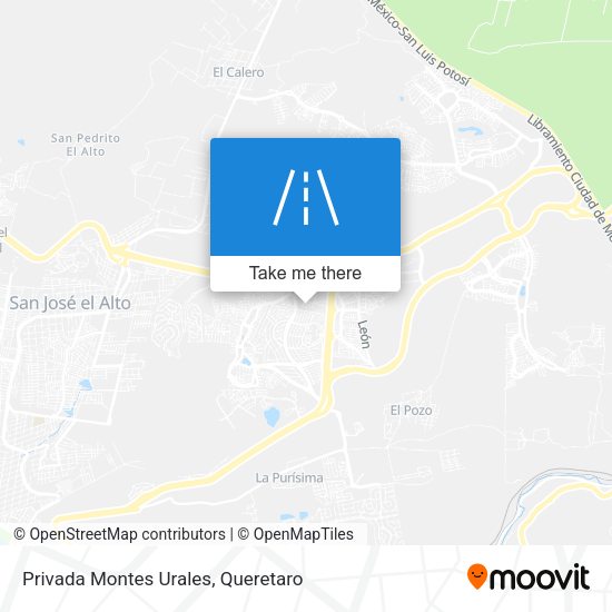Privada Montes Urales map