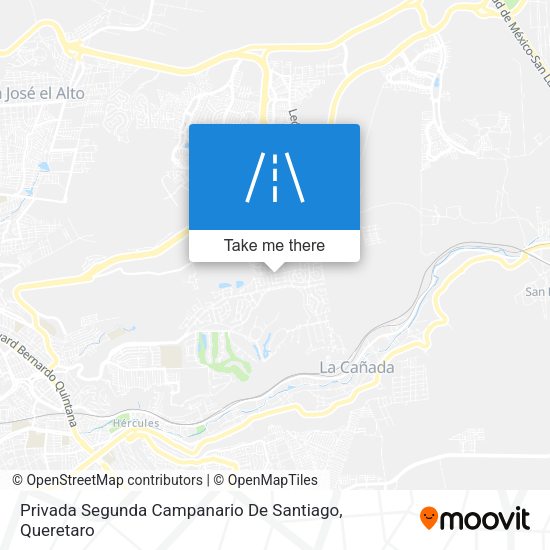 Privada Segunda Campanario De Santiago map