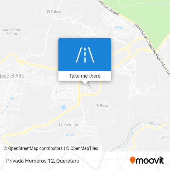 Privada Horneros 12 map