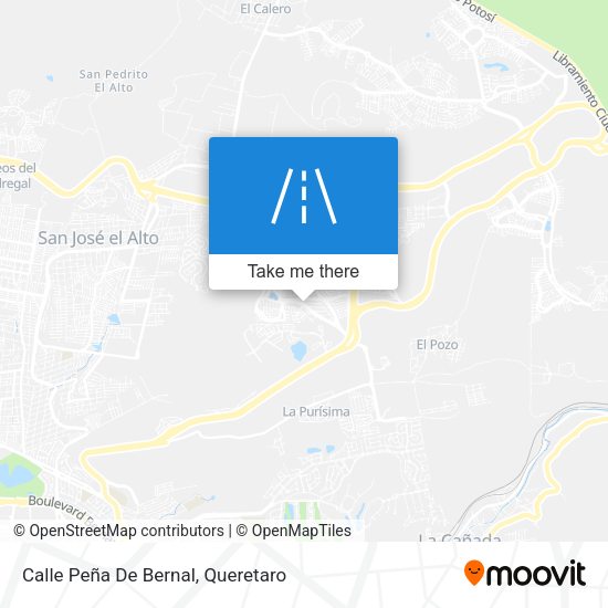 Calle Peña De Bernal map