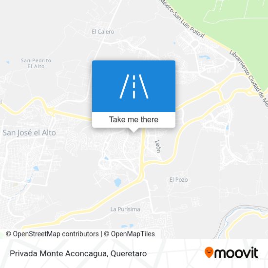 Mapa de Privada Monte Aconcagua