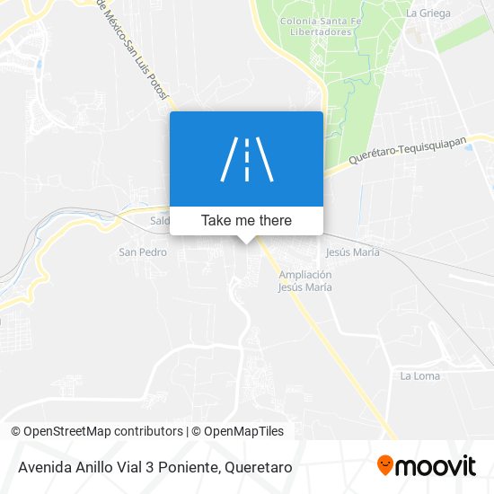 Mapa de Avenida Anillo Vial 3 Poniente