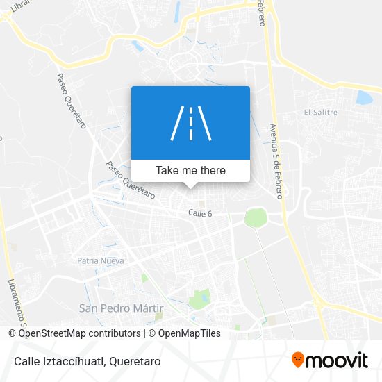 Calle Iztaccíhuatl map