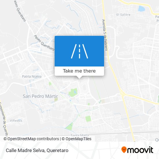 Calle Madre Selva map