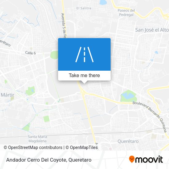 Andador Cerro Del Coyote map