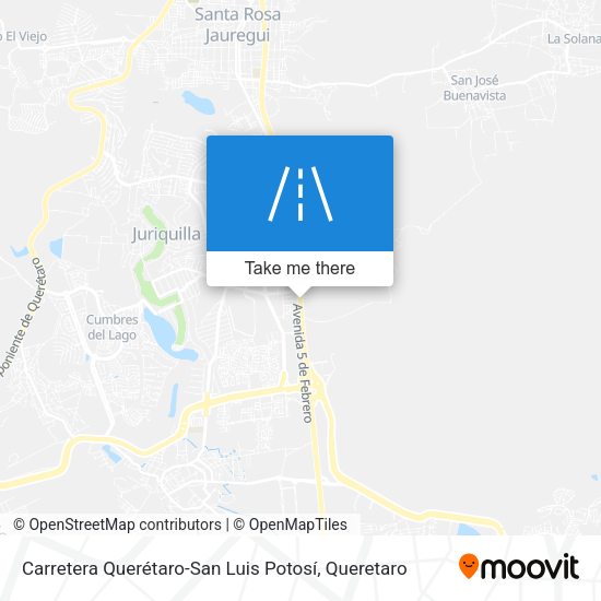 Carretera Querétaro-San Luis Potosí map
