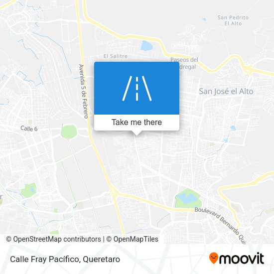 Calle Fray Pacífico map