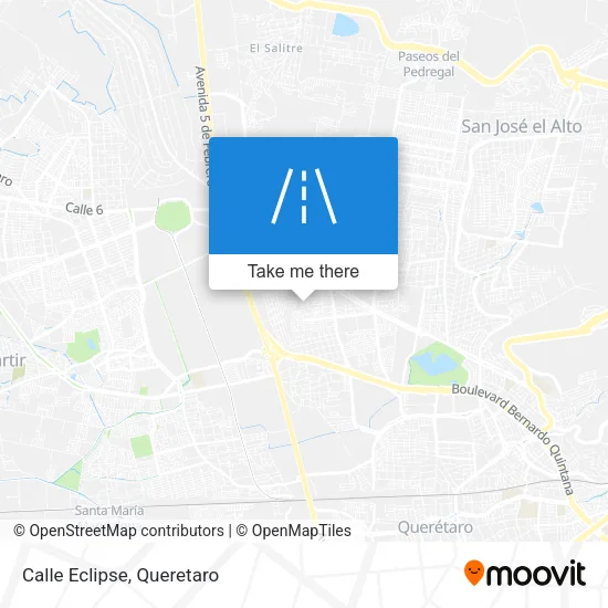 Calle Eclipse map