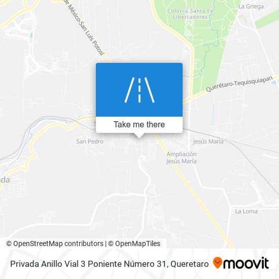 Mapa de Privada Anillo Vial 3 Poniente Número 31