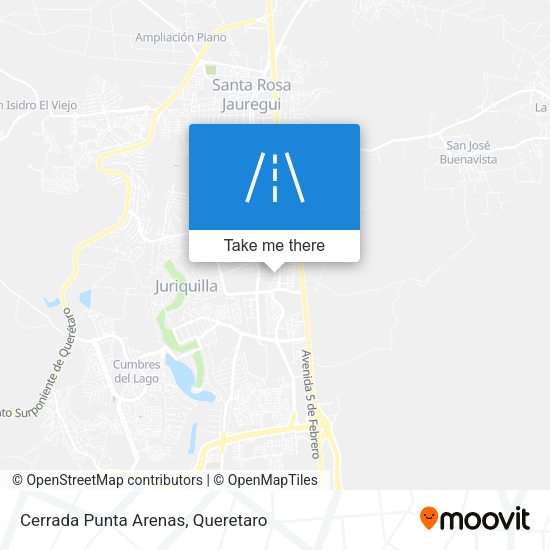 Cerrada Punta Arenas map
