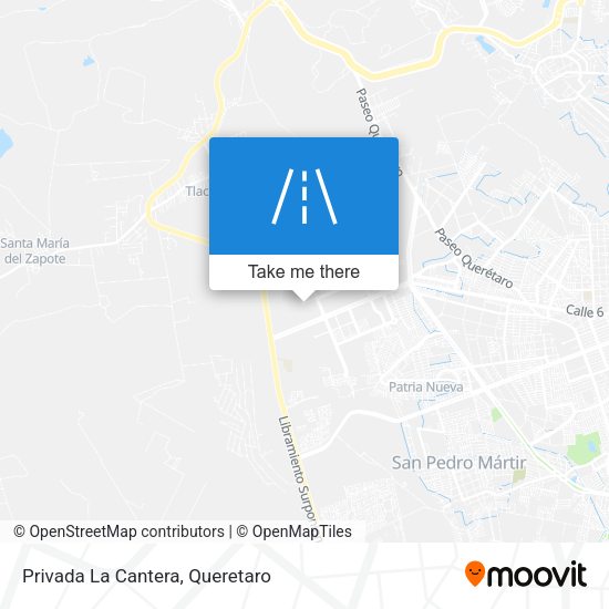 Mapa de Privada La Cantera